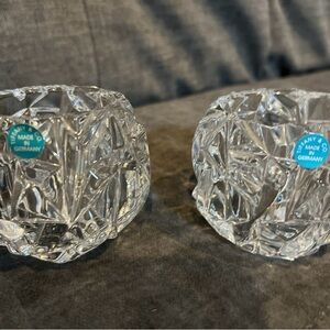 Crystal Glass Candle Holders
